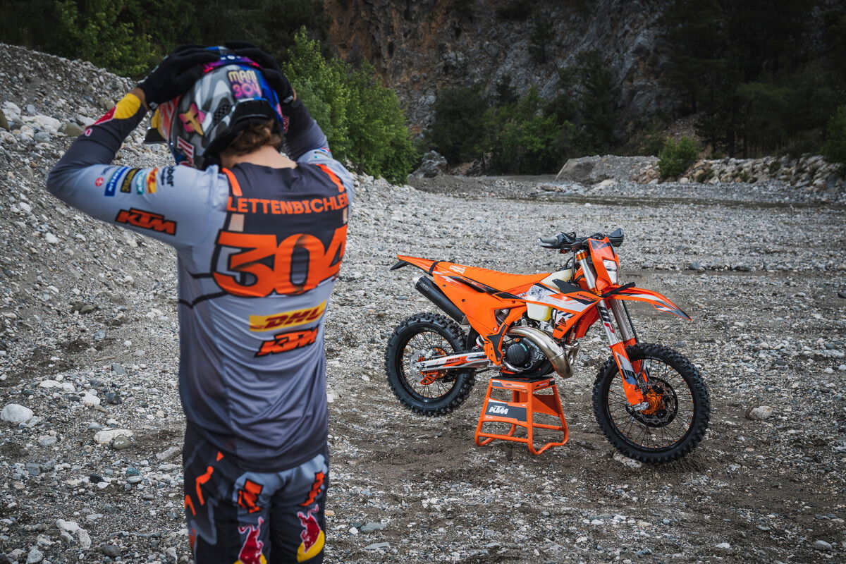 Mani Lettenbichler with 2024 KTM 300 EXC Hardenduro